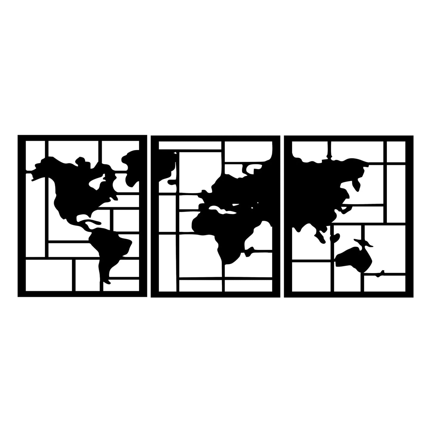 frames of world map